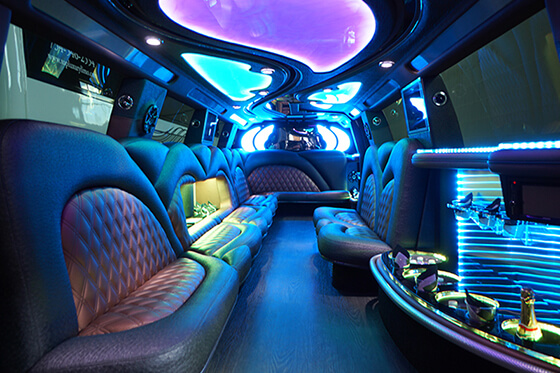 escalade limo interior