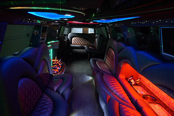 escalade limo with bars