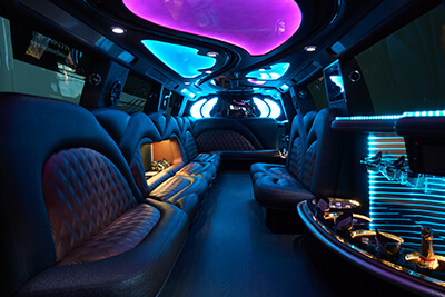 20 passenger limo interior